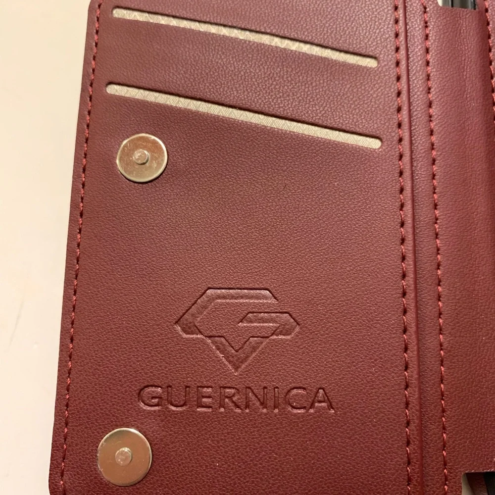 GUERNICA for iPhone 13 Pro Max Wallet Case with Card Holder, RFID Blocking